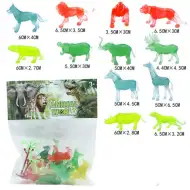 Animal World: Priesvitné zvieratá 12 dielny set figúrok