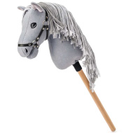 Apollo koník na tyči hobby horse v sivej farbe - Woodyland
