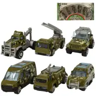 Army Die-Cast: 6-dielny set vojenských autíčok