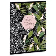 Ars Una: Floral Kakadu štvorcový zošit A/5 40 listov