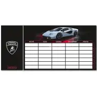 Ars Una: Lamborghini obojstranný rozvrh hodín v čiernej farbe