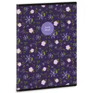 Ars Una: Lovely Bloom Wild Rose štvorčekový zošit s extra sponami A/5