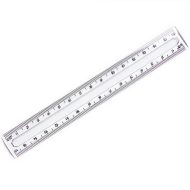 Ars Una: Priehľadné pravítko 17 cm