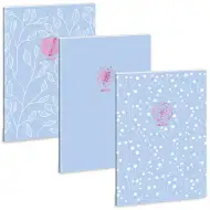 Ars Una: Soft Touch Skyblue Spring zošit s bodkami a extra sponami