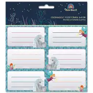 Ars Una: Stardust unicorn štítky na zošity 3x6ks