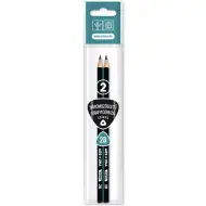 Ars Una: Trojhranná pruhovaná grafitová ceruzka 2B  2ks/bal.