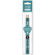 Ars Una: Trojhranná pruhovaná grafitová ceruzka B 2ks/bal.