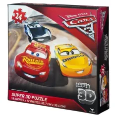 Autá 3 super puzzle 3x24 ks obraz s 3D efektom obrázok 2