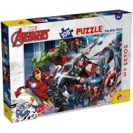 Avengeri 2 v 1, 108-dielne puzzle a omaľovánka 50x35 cm – Lisciani