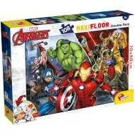 Avengers 2 v 1, maxi puzzle so 108 dielikmi a omaľovánka 70x50 cm – Lisciani
