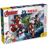 Avengers: Hrdinovia 2 v 1, 60-dielne puzzle a omaľovánka 50x35 cm – Lisciani