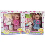 Bábätko Quinbele, set s plienkou, šatami a príslušenstvom, dva varianty