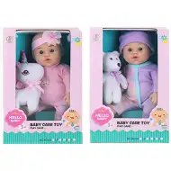 Bábätko so zvieratkom 30cm v rôznych variantoch 1ks