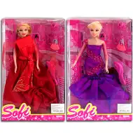 Bábika Sofi v elegantných šatách s hrebeňom, dva varianty