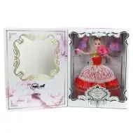 Bábika v červených svadobných šatách s príslušenstvom 30cm