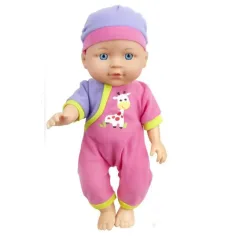 Bábika v pyžame s jedálenskou stoličkou a doplnkami 29cm