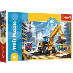 Bager-nakladač traktor 60 ks puzzle - Trefl