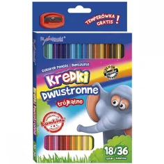 Bambino: Farebné ceruzky 18/36 dielny set so strúhadlom obrázok 2