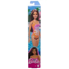 Barbie Beach bábika v farebných, kvetinových plavkách - Mattel