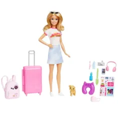 Barbie®: Dreamhouse Adventures cestovateľská bábika Barbie s príslušenstvom - Mattel obrázok 3