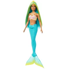 Barbie Dreamtopia: Morská víla bábika s modrými vlasmi a plutvami - Mattel obrázok 2