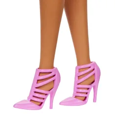 Barbie: Fashionista štýlová bábika v ružových šatách - Mattel obrázok 3