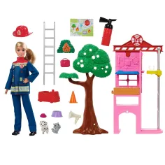 Barbie: Hasičská stanica herný set - Mattel obrázok 7