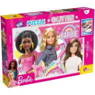 Barbie najlepšie kamarátky 108-dielne trblietavé puzzle 50x35 cm - Lisciani