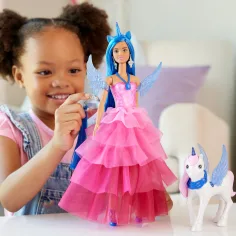 Barbie: Saffírový pegazí princezná s doplnkami - Mattel obrázok 6
