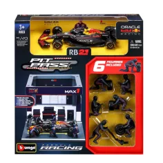 Bburago: F1 pretekárske auto - Red Bull RB21 Pit / Max Verstappen 1/43
