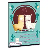 Best Friends lama linajkový zošit 32 listov 21-32 A/5