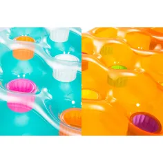 Bestway: Farebný nafukovací matrac s pohármi v rôznych farbách 1ks 173x64x16cm obrázok 2