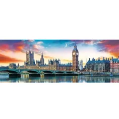 Big Ben a Westminster opátstvo, Londýnska panoráma puzzle 500 ks obrázok 2