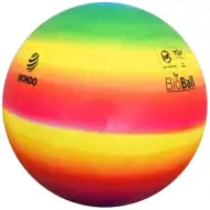 BioBall gumová lopta s dúhovým vzorom 23cm