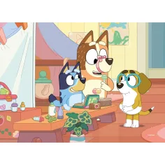 Bluey a priatelia 2 v 1 4x48-dielne maxi podlahové puzzle a omaľovánka 35x25 cm - Lisciani obrázok 2
