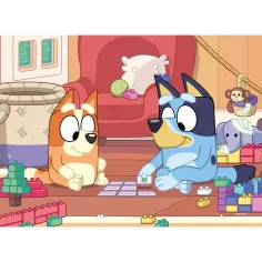 Bluey a priatelia 2 v 1 4x48-dielne maxi podlahové puzzle a omaľovánka 35x25 cm - Lisciani obrázok 3