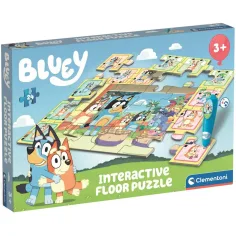 Bluey a priatelia interaktívne 24-dielne podlahové puzzle - Clementoni