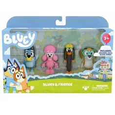 Bluey: Bluey a jeho priatelia 4-dielna súprava figúrok