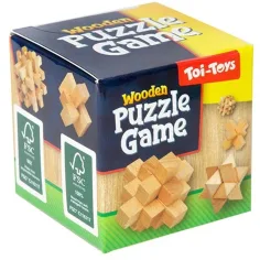 Brain Quest drevená hlavolam v rôznych variantoch 1ks obrázok 2