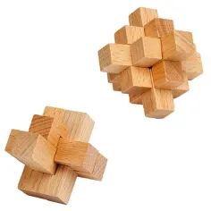 Brain Quest drevená hlavolam v rôznych variantoch 1ks obrázok 4