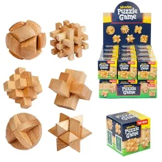 Brain Quest drevená hlavolam v rôznych variantoch 1ks