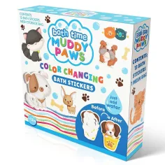 Buddy&Barney: Sada na lepenie na dlaždice meniace farbu - Blatisté labky