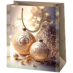 Cardex: Zlaté ozdoby normál veľkosti darčeková taška 11x6x14cm