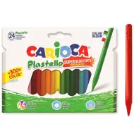 Carioca: Plastello set voskoviek s trvanlivými farbami 24 ks