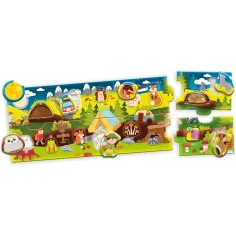 Carotina baby: Panoramatické puzzle les 24 ks - Lisciani obrázok 2