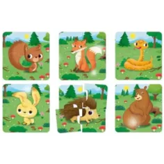 Carotina Baby: Puzzle so zvieratami z lesa obrázok 2