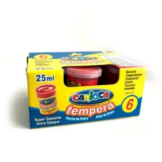 Červená tempera v tégliku 6x35 g - Carioca obrázok 2