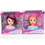 Česacia hlava princeznej s príslušenstvom 30 cm vo dvoch variantoch