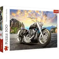 Čierny Chopper motorka 500 dielne prémiové puzzle - Trefl