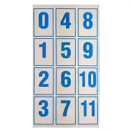 Číslo a symbolová karta pre 1. ročník